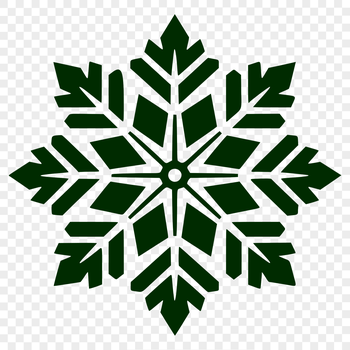 A delicate, intricately detailed snowflake design, perfect for winter projects and crafts.