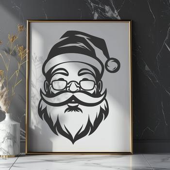 Beautiful Santa Claus In PNG & SVG