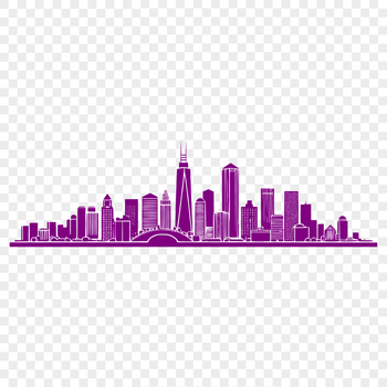 A digital representation of a city skyline, created in vector format using SVG technology.