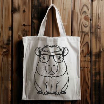 An SVG graphic of a capybara, featuring the animal's distinctive features and markings.