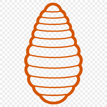 An intricately designed vector graphic of a beehive structure.