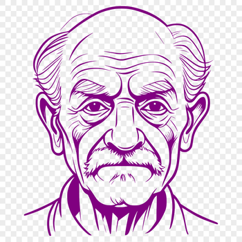 A simple illustration of an adult male figure.