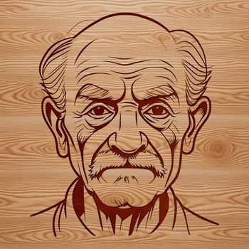 An SVG vector graphic representation of an adult human male.