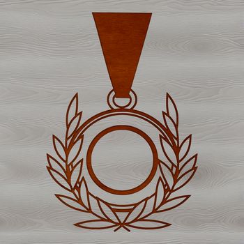 Medal design in a vector format, suitable for digital cutting machines like Cricut.