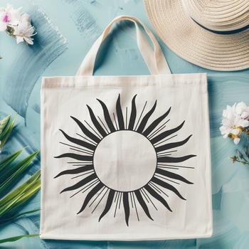 A digital representation of the sun in vector format, suitable for cutting machines and graphic design software.