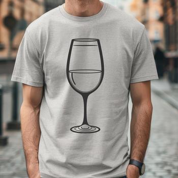 A digital illustration of a wine glass filled with red wine, suitable for graphic design projects.