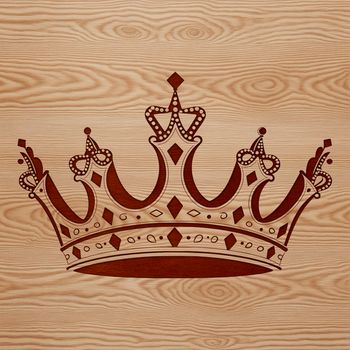 A digital crown illustration in a vector format, suitable for printing and cutting with various machines.