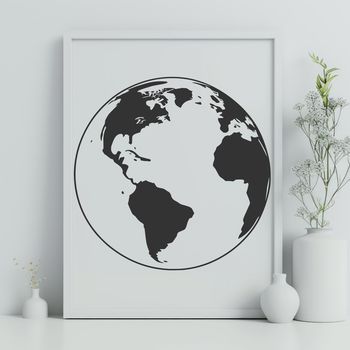 A high-resolution vector illustration of our planet Earth.