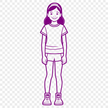 Free SVG clip art design featuring a child.