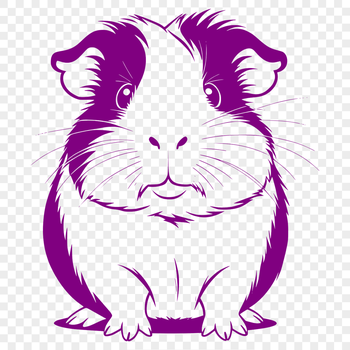 A digital illustration of a Guinea Pig as a vector graphic.