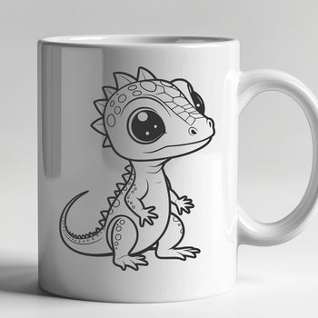 A digital illustration of a reptile animal, depicted in a simple vector style.