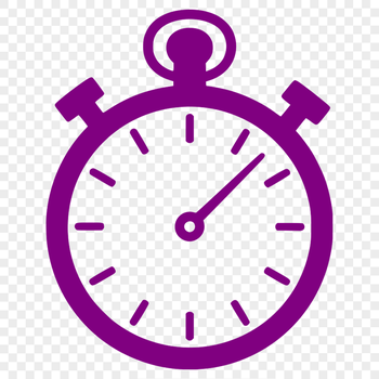 A simple digital clock with clean lines and modern design elements.