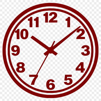 Clock illustration in vector format designed for commercial or personal use.