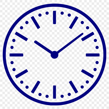 A digital clock face with analog hands and numeric display.