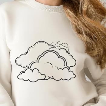A stylized cloud icon created in vector format.