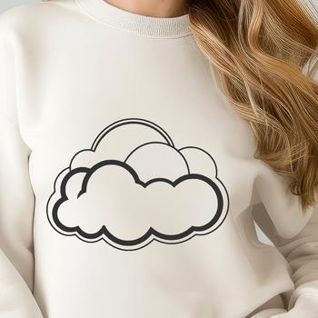 A stylized cloud illustration available in various formats including SVG and PDF.