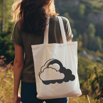 A white cloud icon represented as a vector graphic.