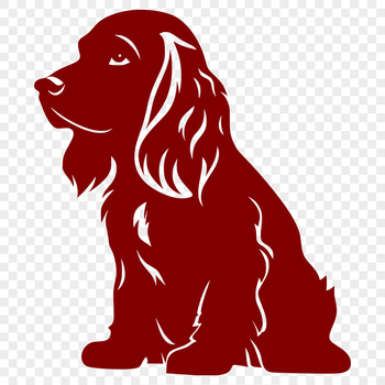 Sitting Cocker Spaniel Design