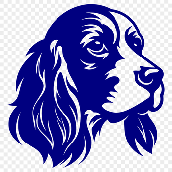 Artistic Cocker Spaniel SVG, PNG, PDF And DXF Files