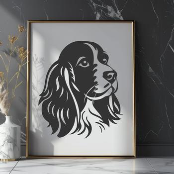 Artistic Cocker Spaniel In PNG Format