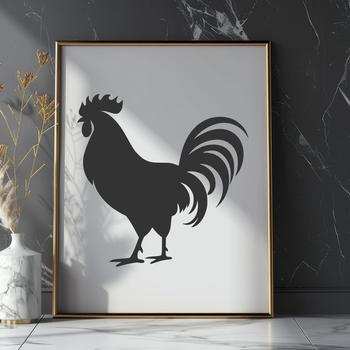 Beautiful Rooster - Sublimation DXF