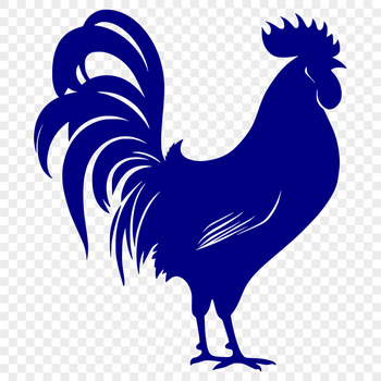 Free Unique Rooster Vector Drawing