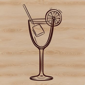 An SVG graphic of a mixed drink in a drinking vessel.
