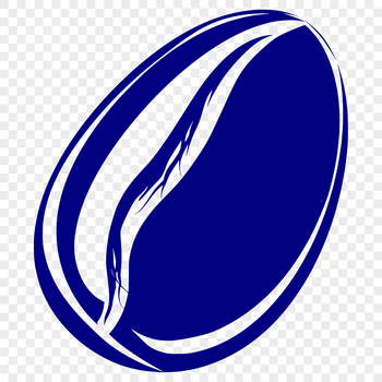 A single coffee bean in vector format, ideal for cutting machines like the Cricut or laser cutters.