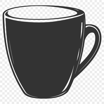 A simple cup design made from vector lines, suitable for cutting machines or laser cutters.