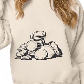 A set of illustrated currency coins in various denominations, suitable for digital use as a vector graphic.