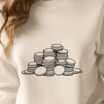 A collection of various coins in vector format, ideal for editing and customizing with design software.