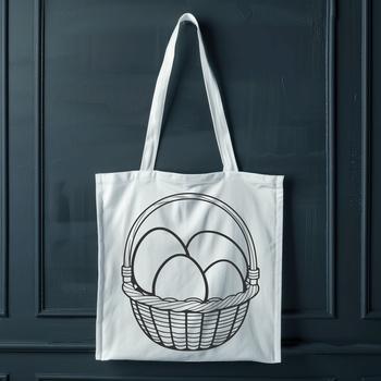An SVG illustration of a decorated Easter egg, suitable for digital crafting projects.