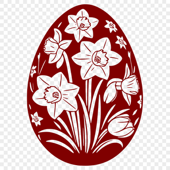 An Easter egg illustration in a modern vector style.
