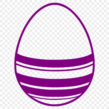 An intricately designed Easter egg vector graphic with colorful patterns.