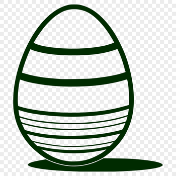 An Easter egg design in vector format, suitable for various digital applications.