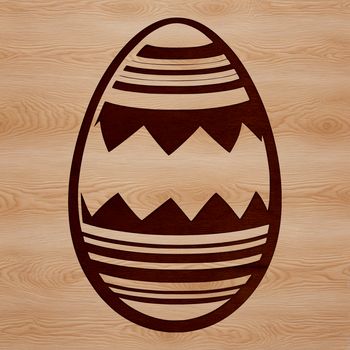 Easter egg design with intricate patterns and details, suitable for vector art and cutting machine projects.