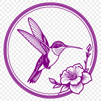 A colorful hummingbird perched on a bright floral branch.