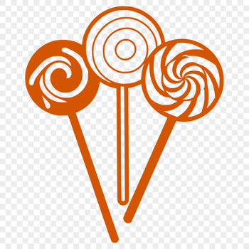 A colorful illustration of a classic candy treat, perfect for graphic design projects.