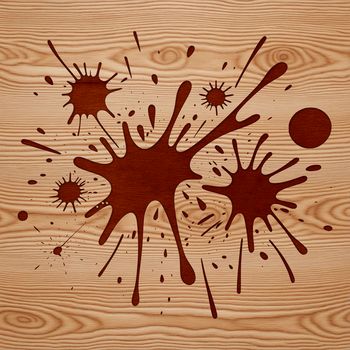 A colorful splat shape with rounded edges, designed as vector art for digital and print applications.