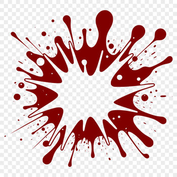 A colorful splat shape in vector format, suitable for digital design.