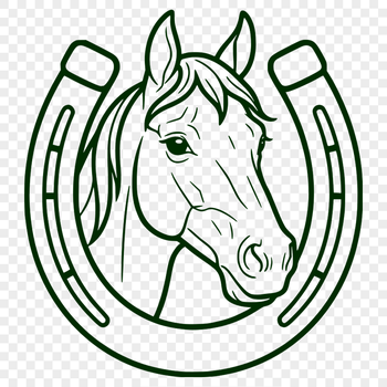 SVG horse shoe vector art for commercial use and free download