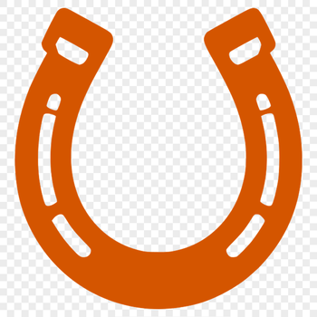 SVG horse shoe template for Cricut cutting