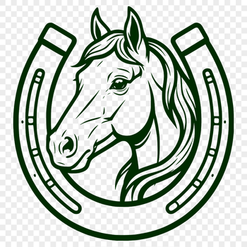 SVG horse shoe for commercial use, vector design
