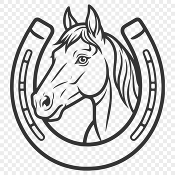 SVG horse shoe for commercial use and Cricut projects