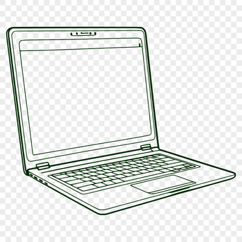 A vector illustration of a modern computer device with sleek design.