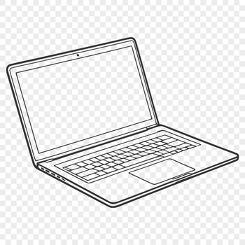A detailed illustration of a computer with various design elements.