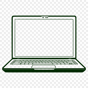 A high-quality vector illustration of a modern computer, suitable for graphic design projects.