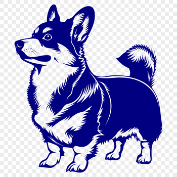 Unique Corgi Vector Illustration