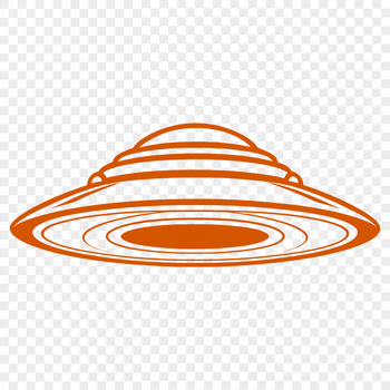 Graphic design of a spaceship with detailed vector shapes