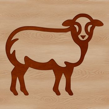 A simple line drawing of a farm animal, suitable for vector art and digital cutting machine projects.